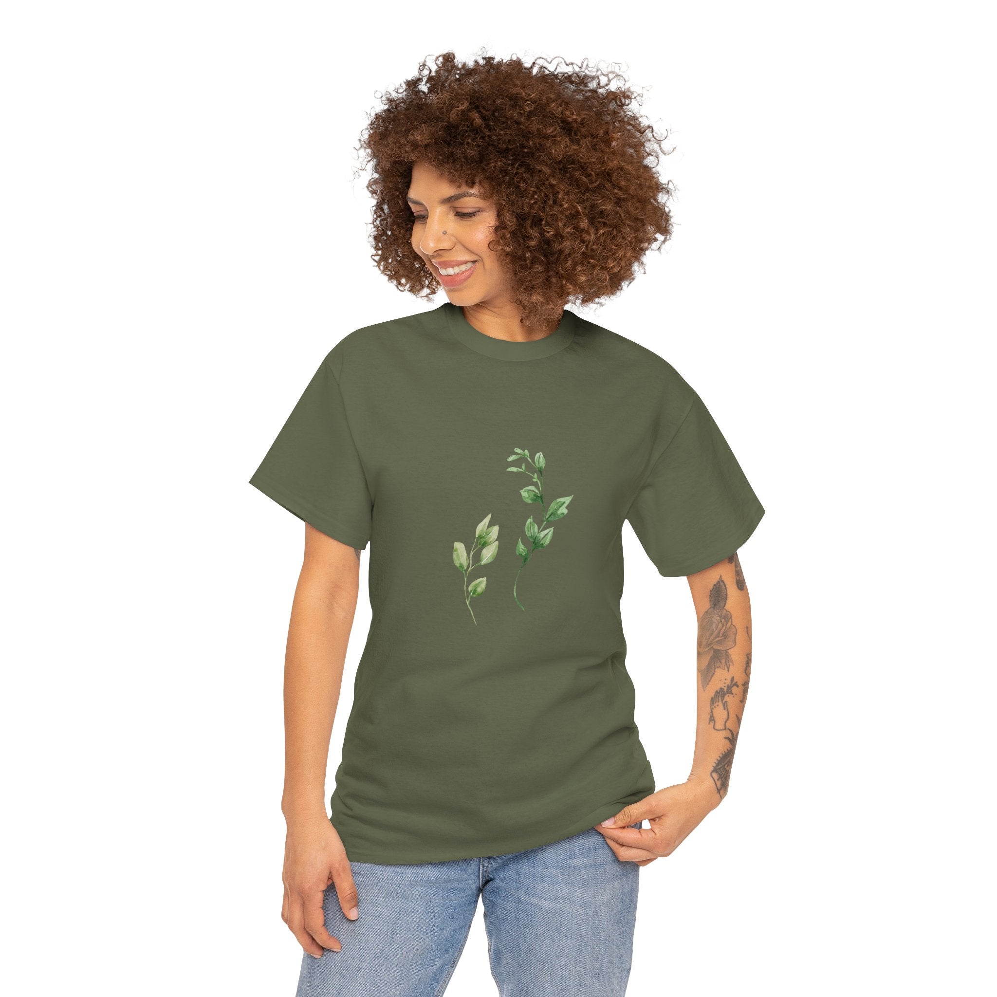 Vedoy Collective Unisex Heavy Cotton T-shirt - Leaf Collection