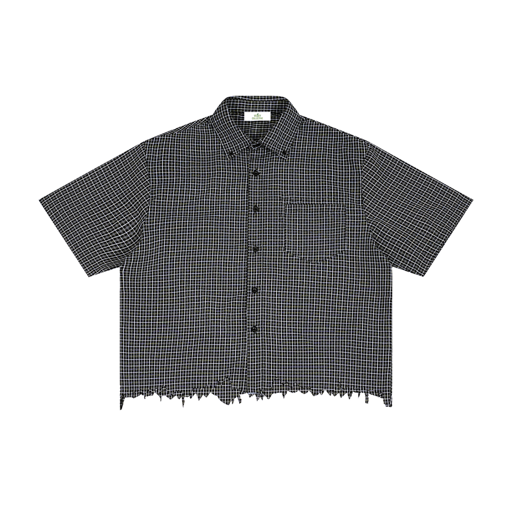 Shirt,Vedoy Collective ,Skjorte,Striped,Stripete,White,Black,Cotton,Comfort ,Comfortable 
