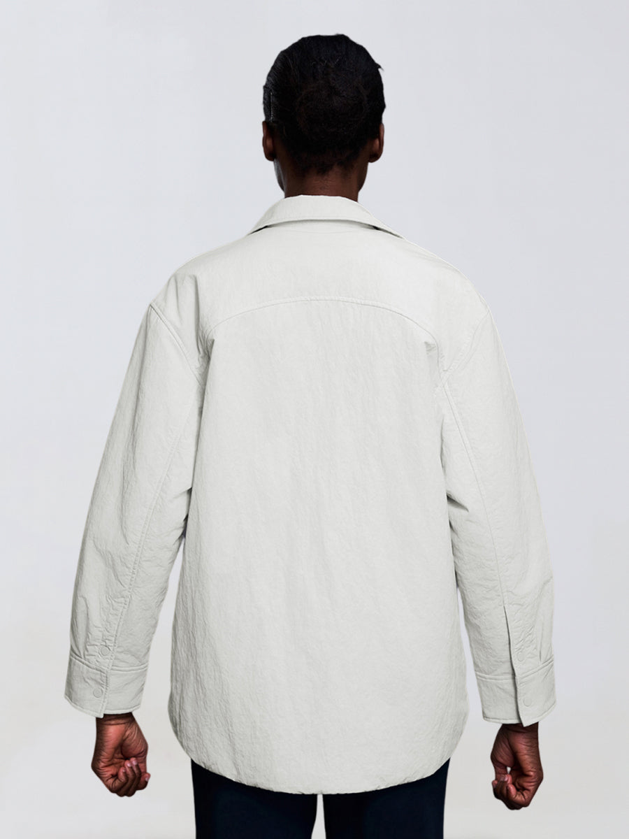CozyLayer Collared Puffer Shirt-3