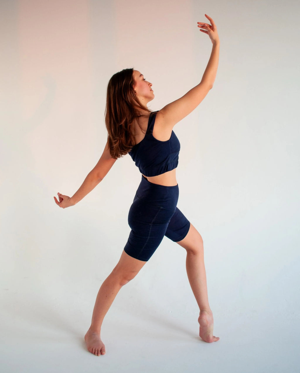 Merino Wool Sports Shorts - Dark Blue-2