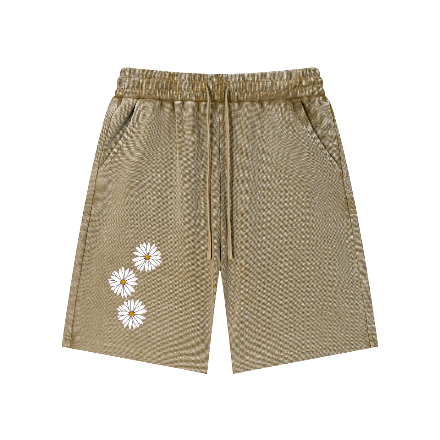 Shorts,Summer,Washed,Mineral wash waffle,Knit shorts ,Vedoy Collective ,Flower Collection ,Flowers,Flower print,Floral