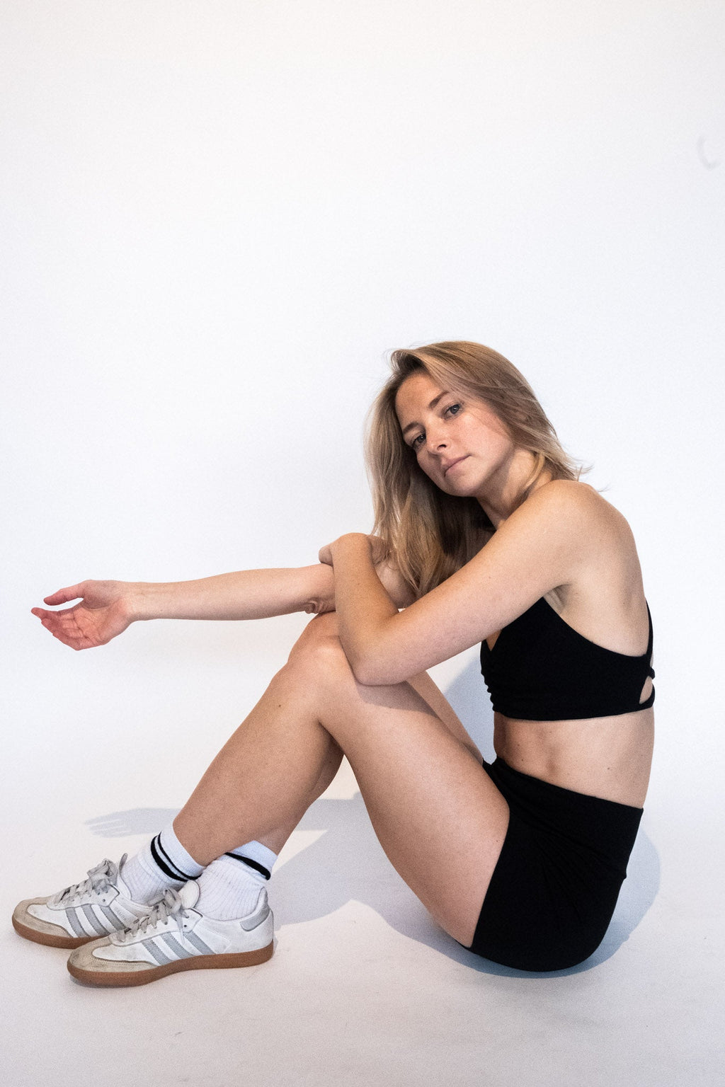 Women's Organic Cotton Biker Shorts – Black | Non-Toxic Bike Shorts-1