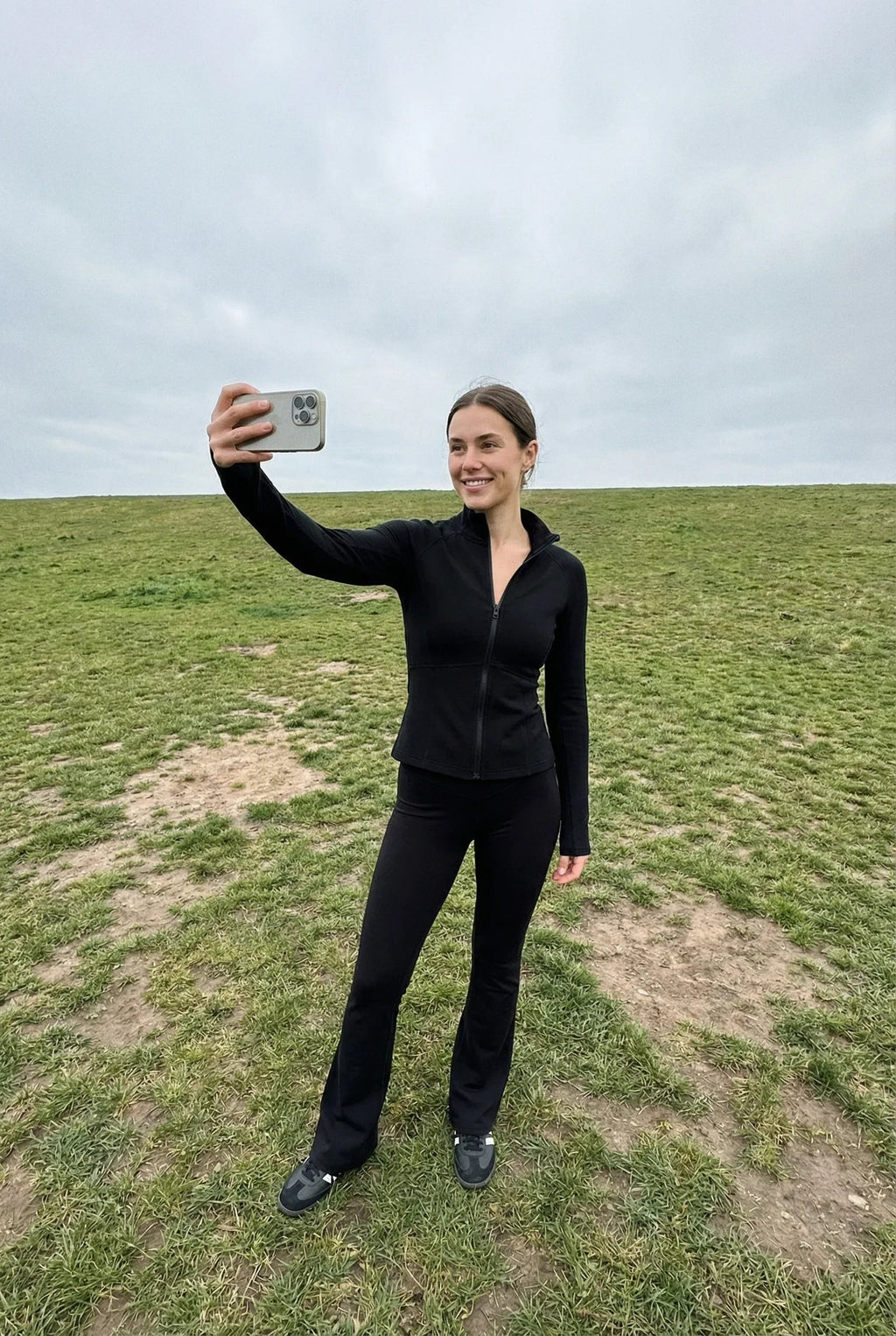 Merino Wool Zip Longsleeve – Black | Natural Training Layer-1