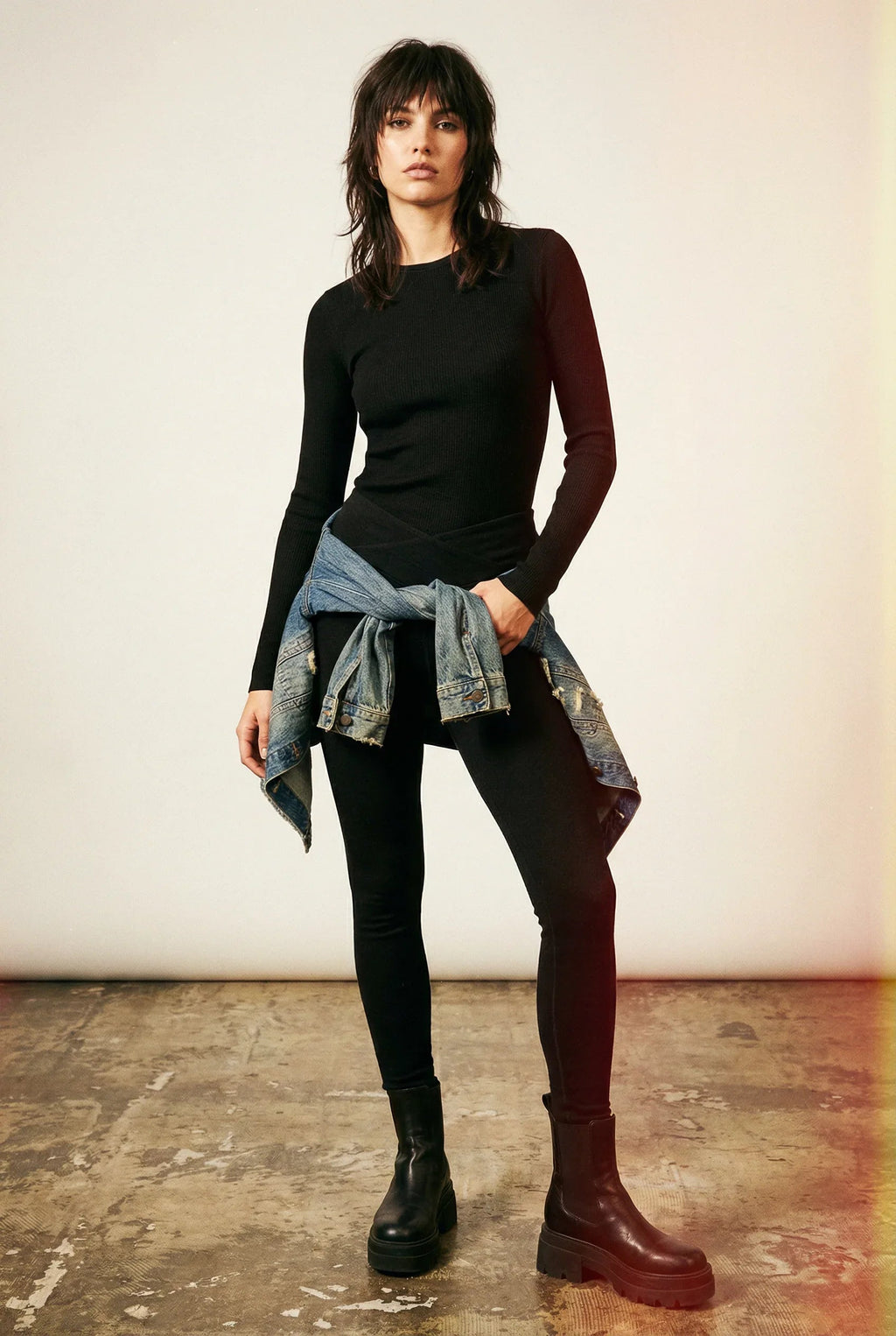 Merino Wool Longsleeve - Black-2
