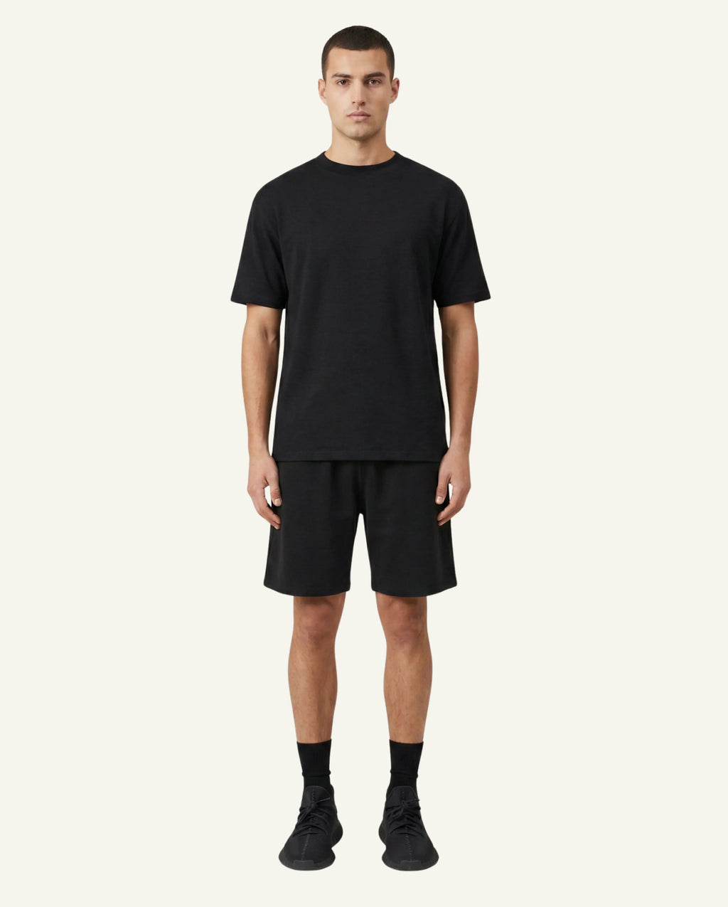 Men's Merino Wool Shorts – Black | Non-Toxic Gym Shorts-1