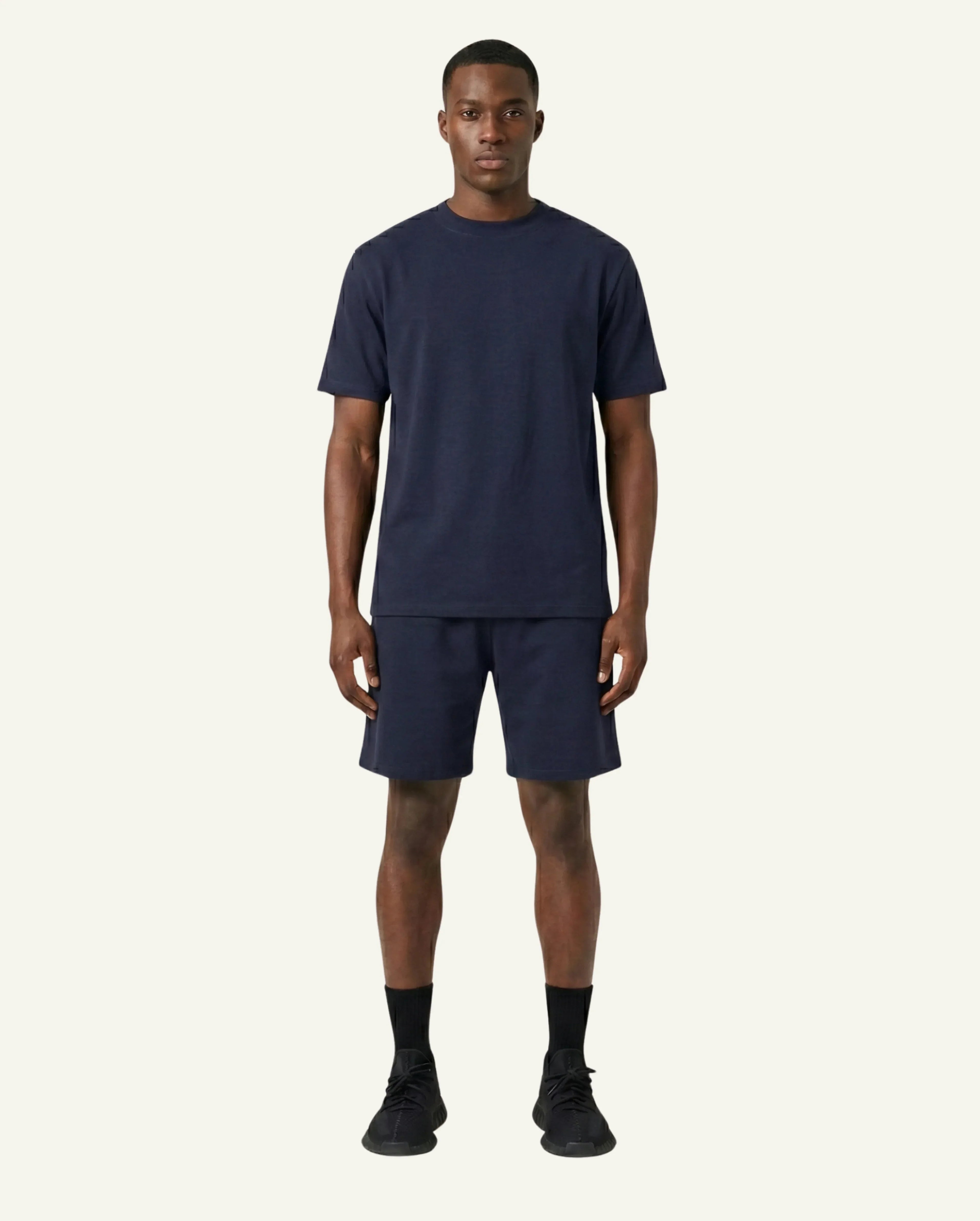 Men's Merino Wool Shorts – Dark Blue | Non-Toxic Gym Shorts-1