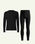 Men's Merino Wool Base Layer Set | Longsleeve + Long Johns-0