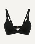 Merino Wool Bra – Black | Natural Wireless Support-0