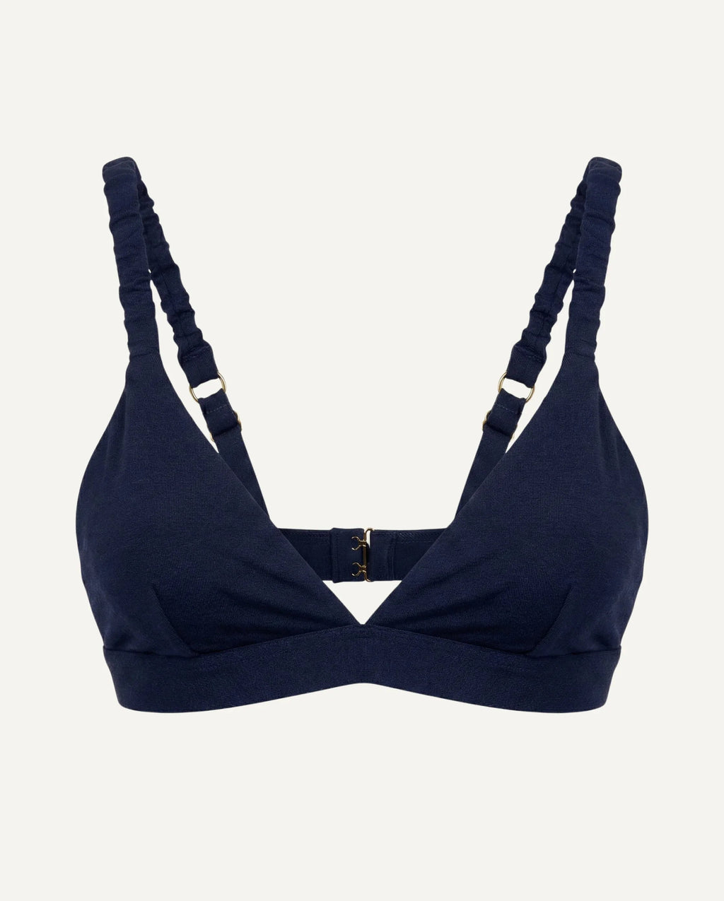 Merino Wool Bra – Dark Blue | Natural Wireless Support-0
