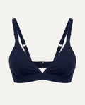 Merino Wool Bra – Dark Blue | Natural Wireless Support-0