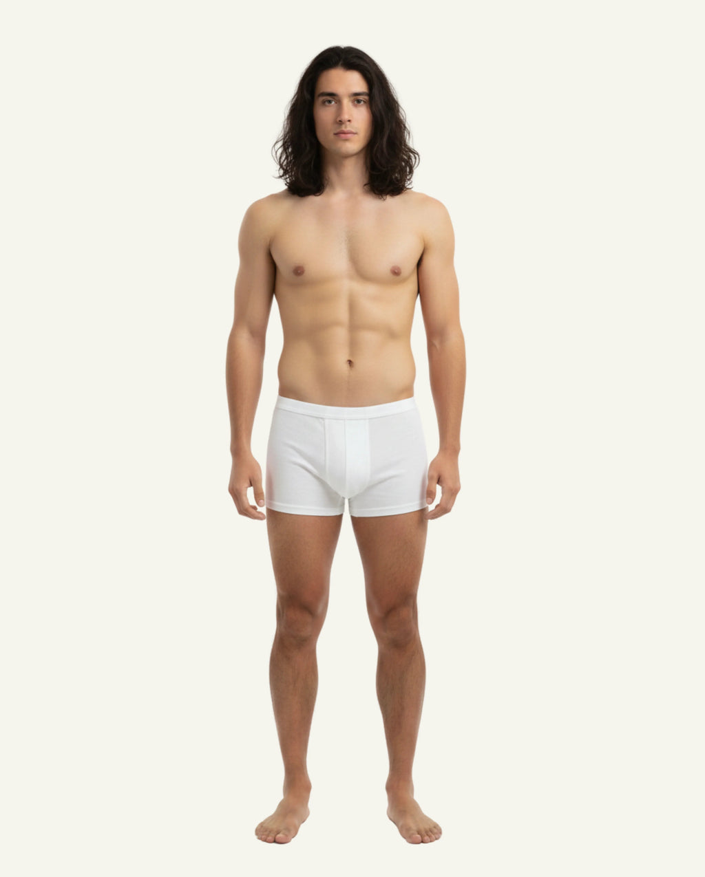 Silk Boxer Briefs (Trunks) – White-1
