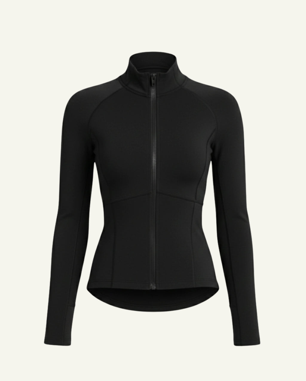 Merino Wool Zip Longsleeve – Black | Natural Training Layer-0