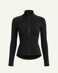 Merino Wool Zip Longsleeve – Black | Natural Training Layer-0