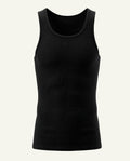 Men's Merino Wool Tank Top - Black | Breathable Gym Tank-0