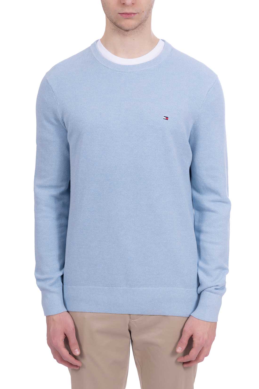 TOMMY HILFIGER - Men's pure cotton sweater with logo-23