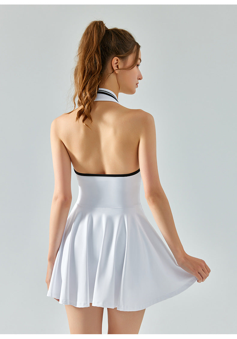 Sleeveless Polo Tennis Dress-1
