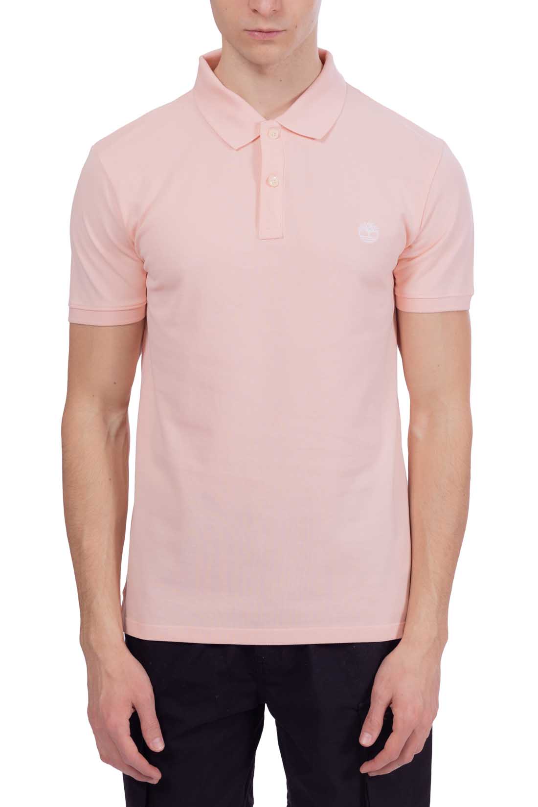 TIMBERLAND - Men's slim logo polo shirt-3
