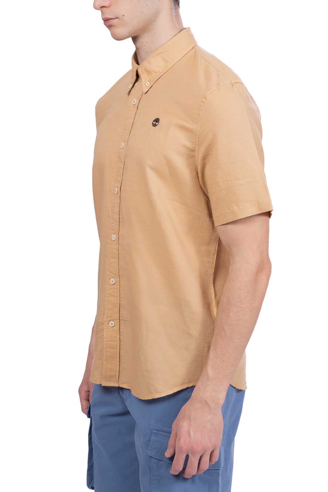 TIMBERLAND - Men's slim shirt in linen blend-1