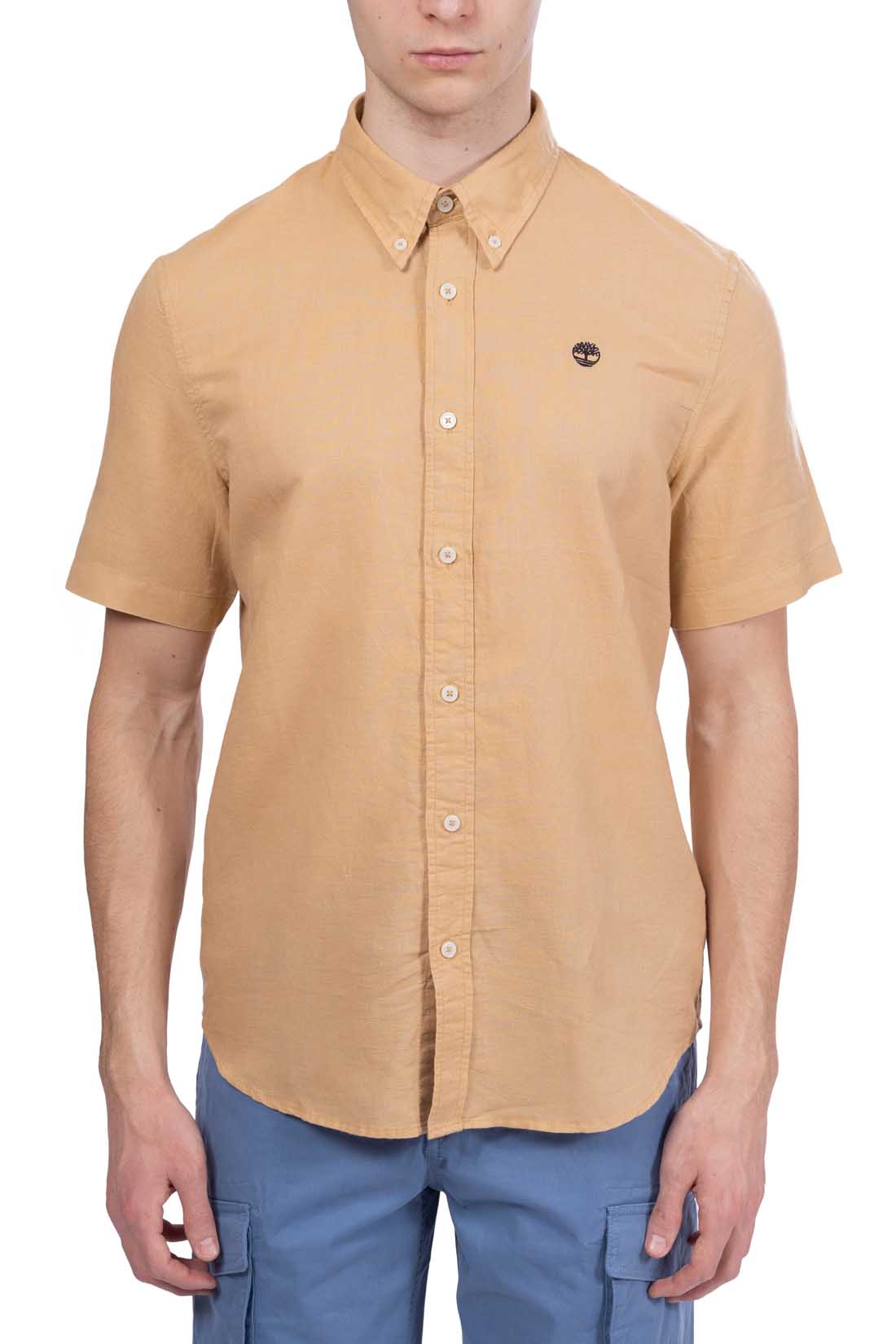 TIMBERLAND - Men's slim shirt in linen blend-3
