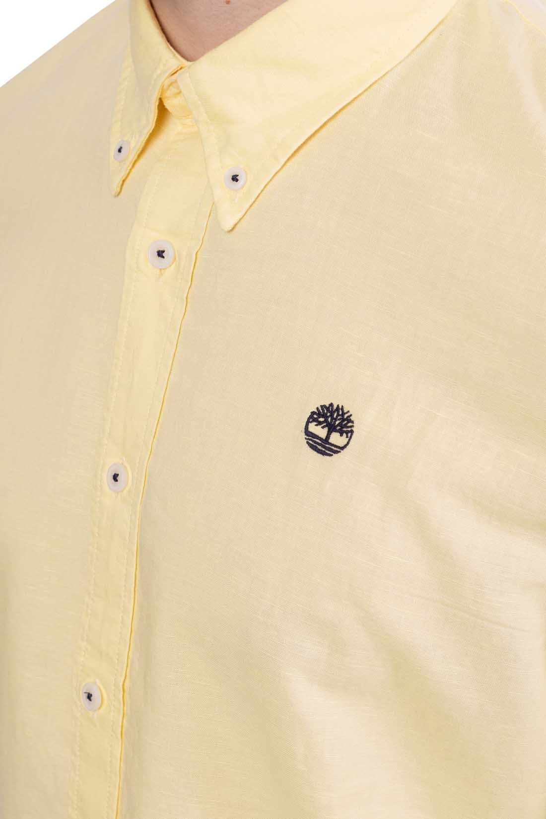 TIMBERLAND - Men's slim linen blend shirt-0