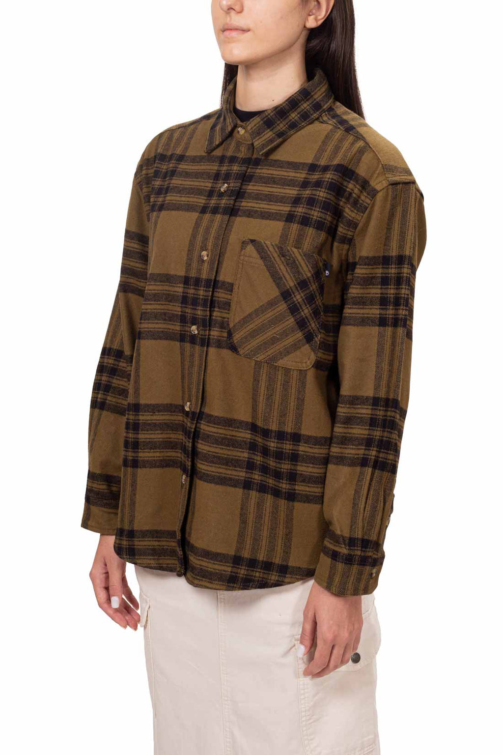 TIMBERLAND - Women's relaxed flannel shirt-5