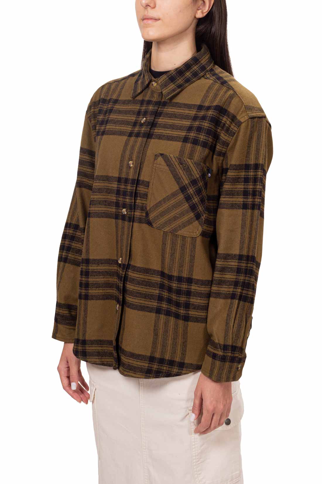 TIMBERLAND - Women's relaxed flannel shirt-5