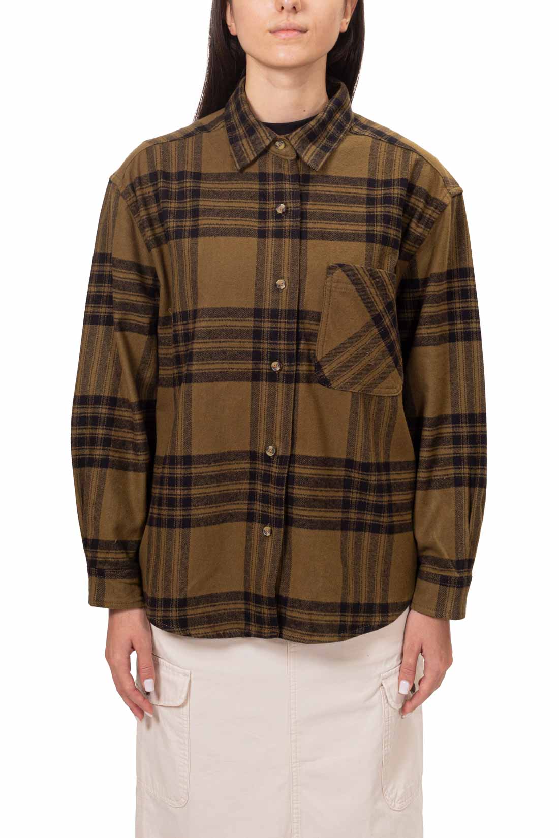 TIMBERLAND - Women's relaxed flannel shirt-7