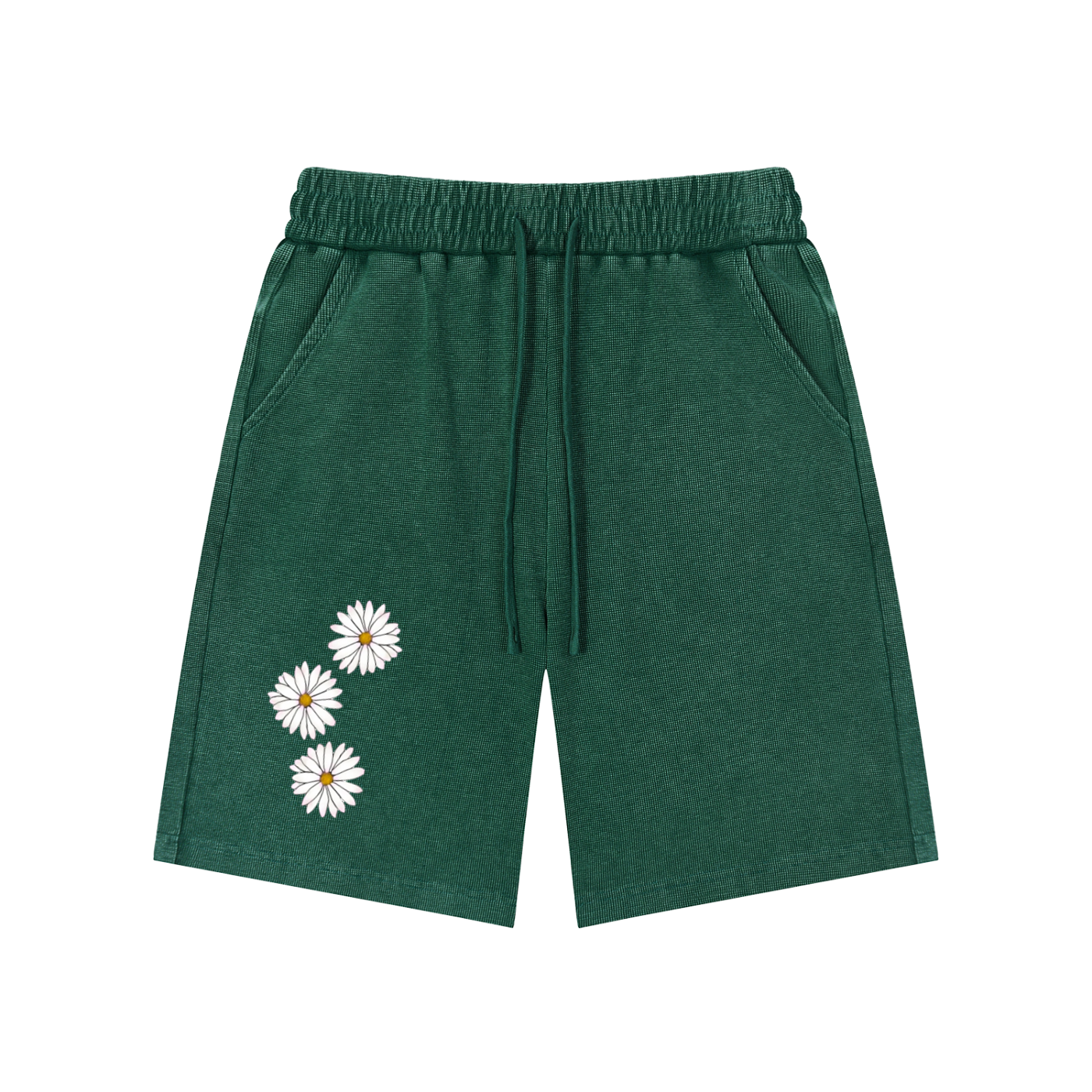 Shorts,Summer,Washed,Mineral wash waffle,Knit shorts ,Vedoy Collective ,Flower Collection ,Flowers,Flower print,Floral