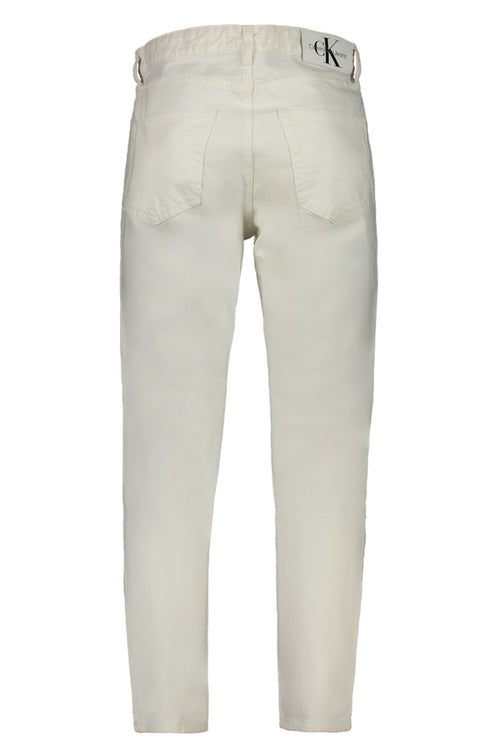 CALVIN KLEIN MEN'S WHITE DENIM JEANS-1