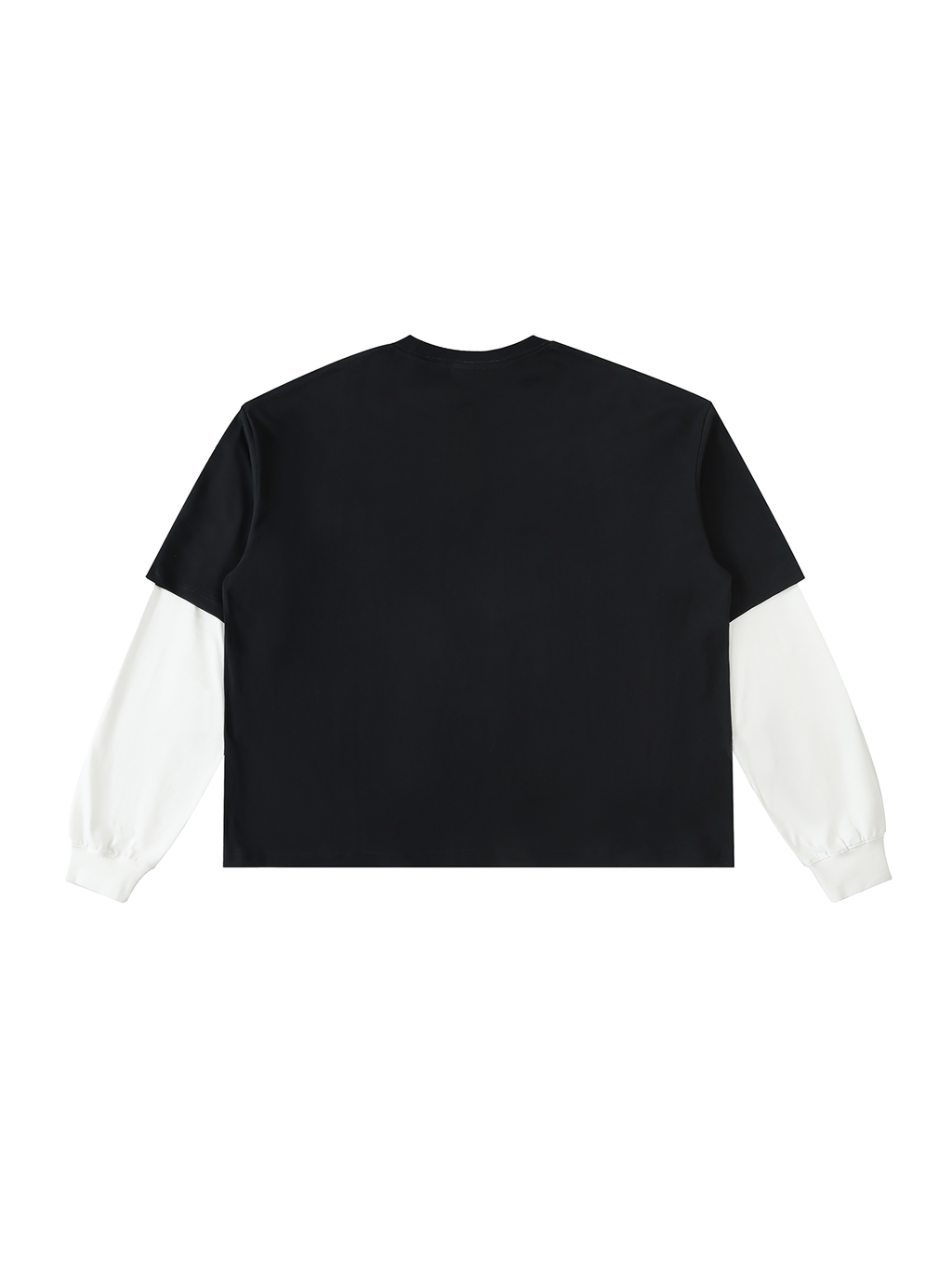 Vedoy Collective,Layered Contrast Sleeve ,100% Cotton,Layered