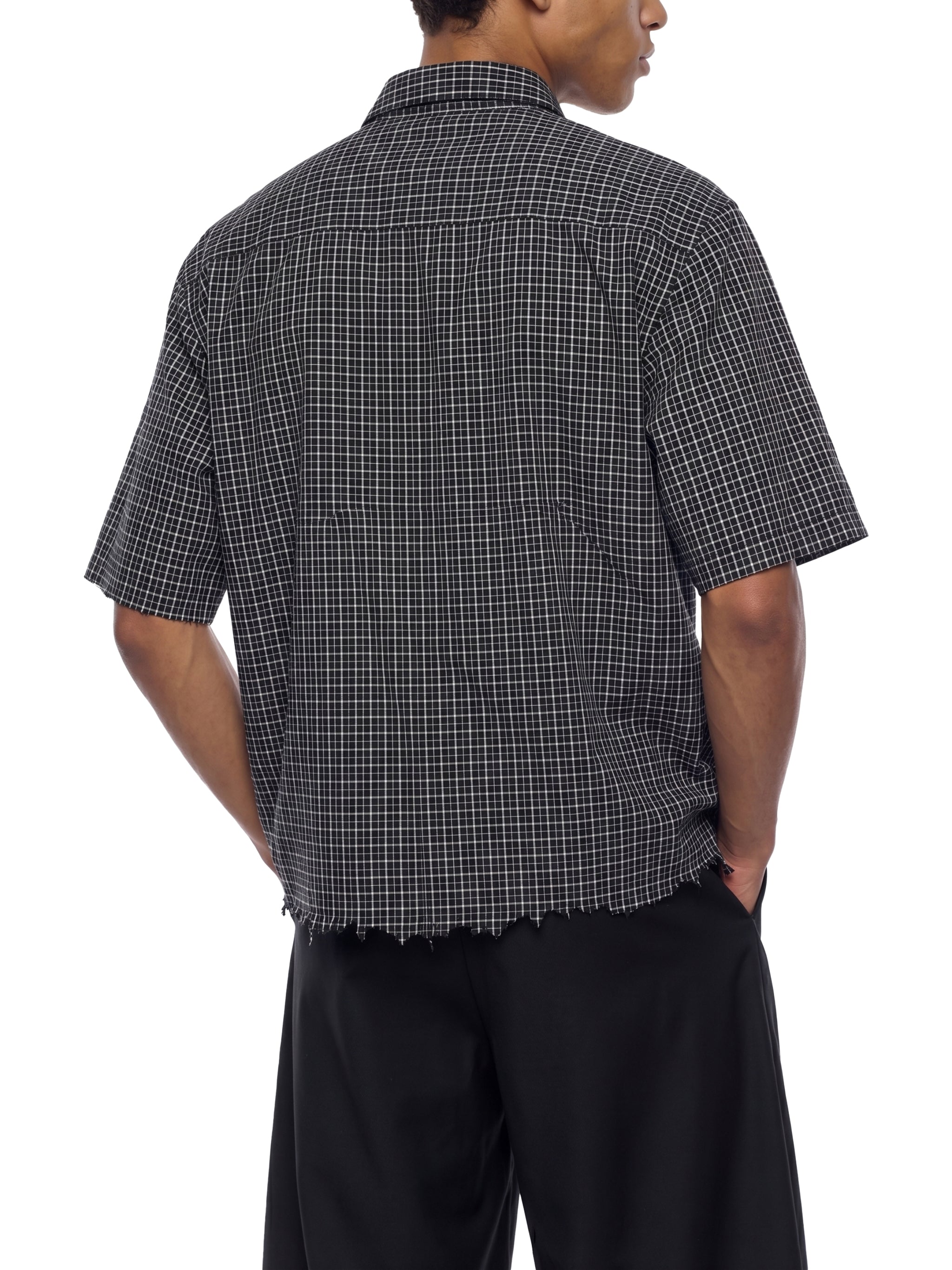 Shirt,Vedoy Collective ,Skjorte,Striped,Stripete,White,Black,Cotton,Comfort ,Comfortable 