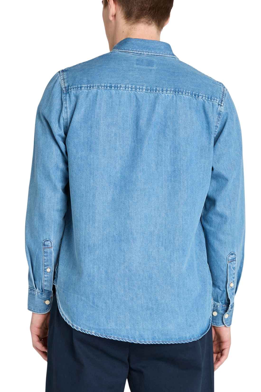 TIMBERLAND - Men's denim shirt with logo-3