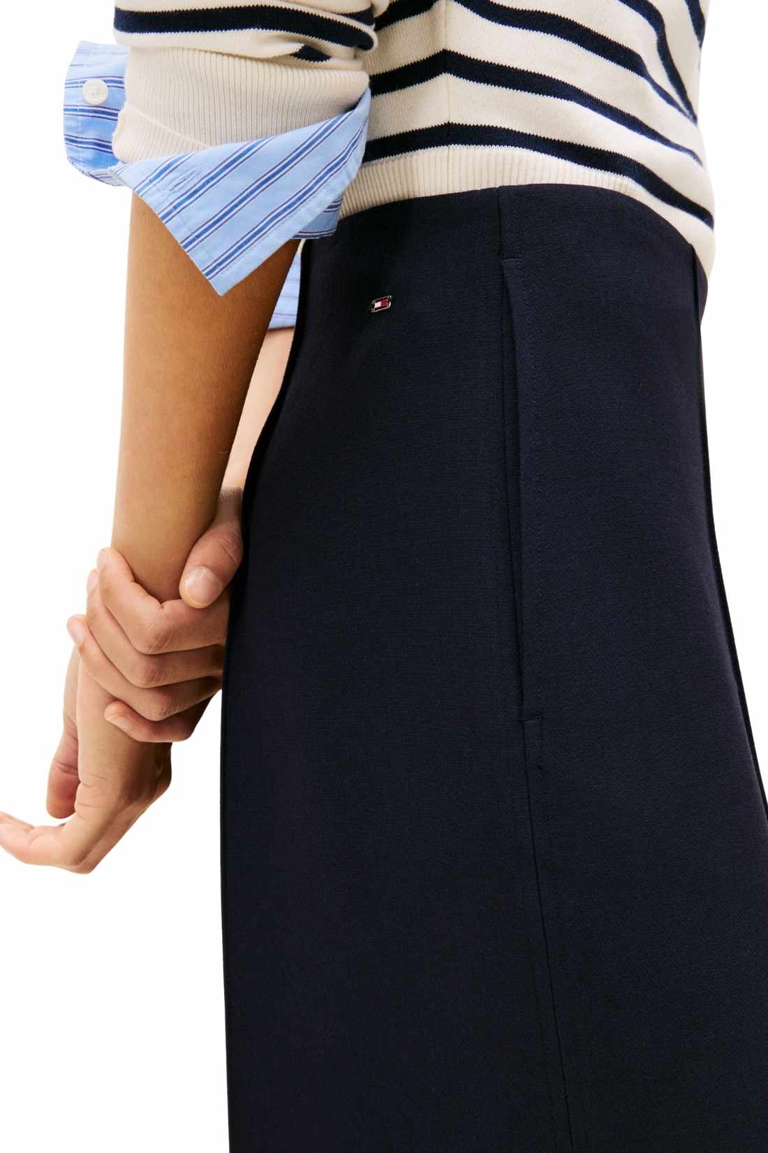 TOMMY HILFIGER - Women's relaxed trousers in viscose blend-3